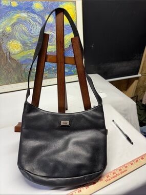 The Sak Black Leather Shoulder Bag